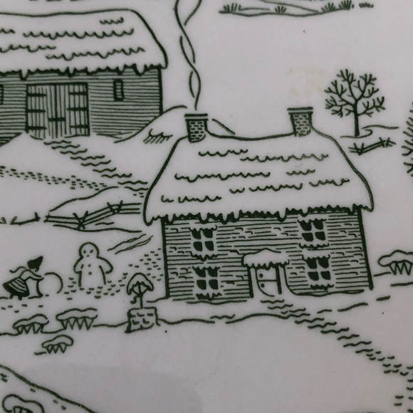 50’s Winter Landscape Pie Pan - Picture 7 of 15